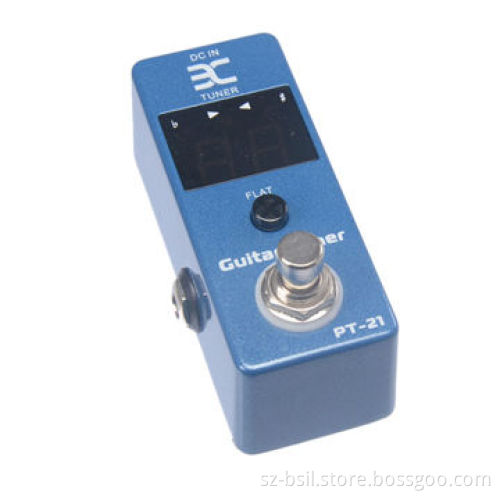 Guitar Tuner, Pedal Tuner Effect Compact Small Size Metal Case